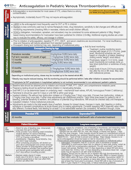 Anticoagulation in Pediatric Venous Thromboembolism PDF