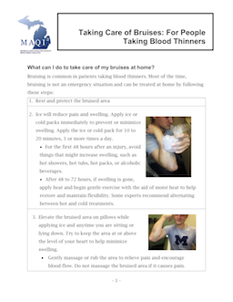 Taking Care of Bruises PDF