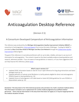 Anticoagulation Desktop Reference PDF